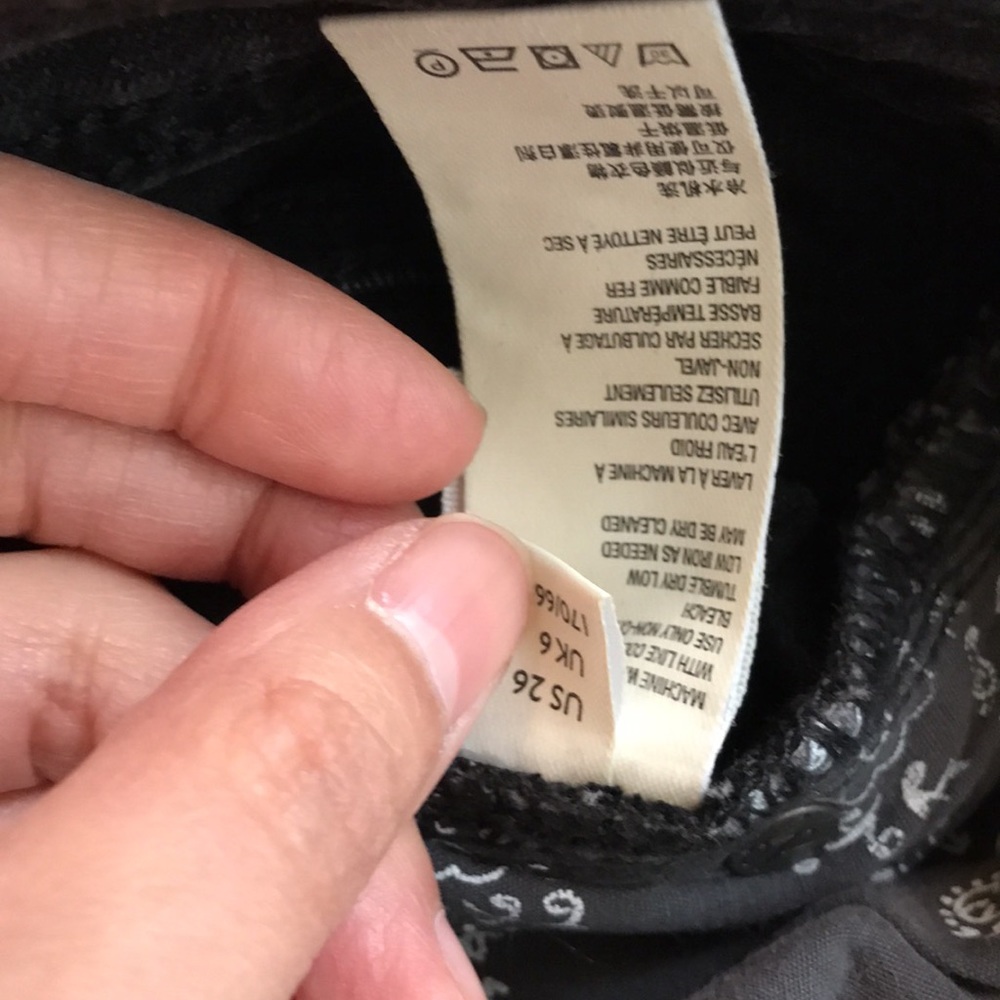 Free People palo alto faded black boot cut jean 26 - Picture 16 of 16